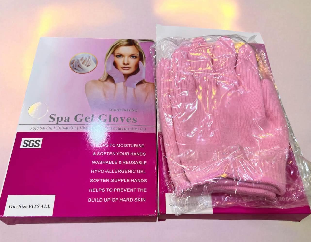 Spa gel gloves