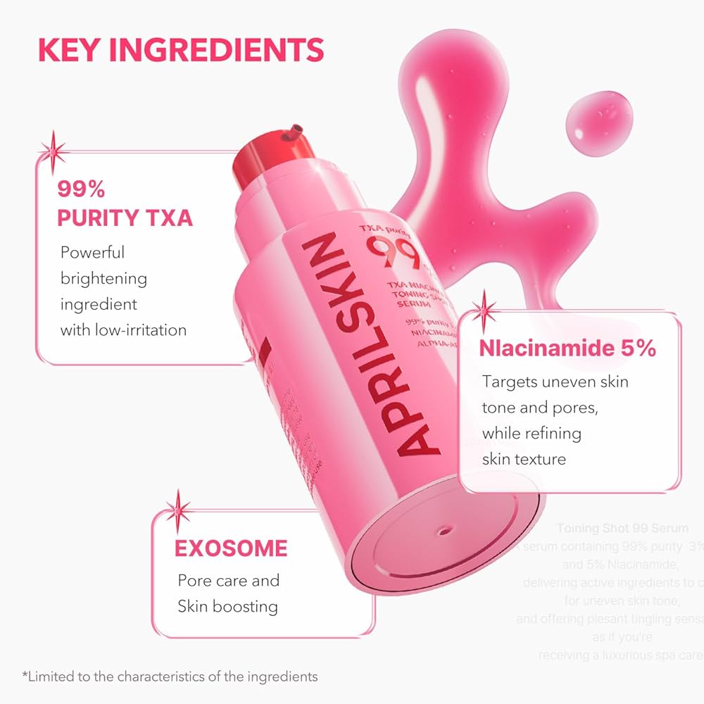 APRILSKIN TXA Niacinamide Toning Shot 99 Spicule Facial Serum