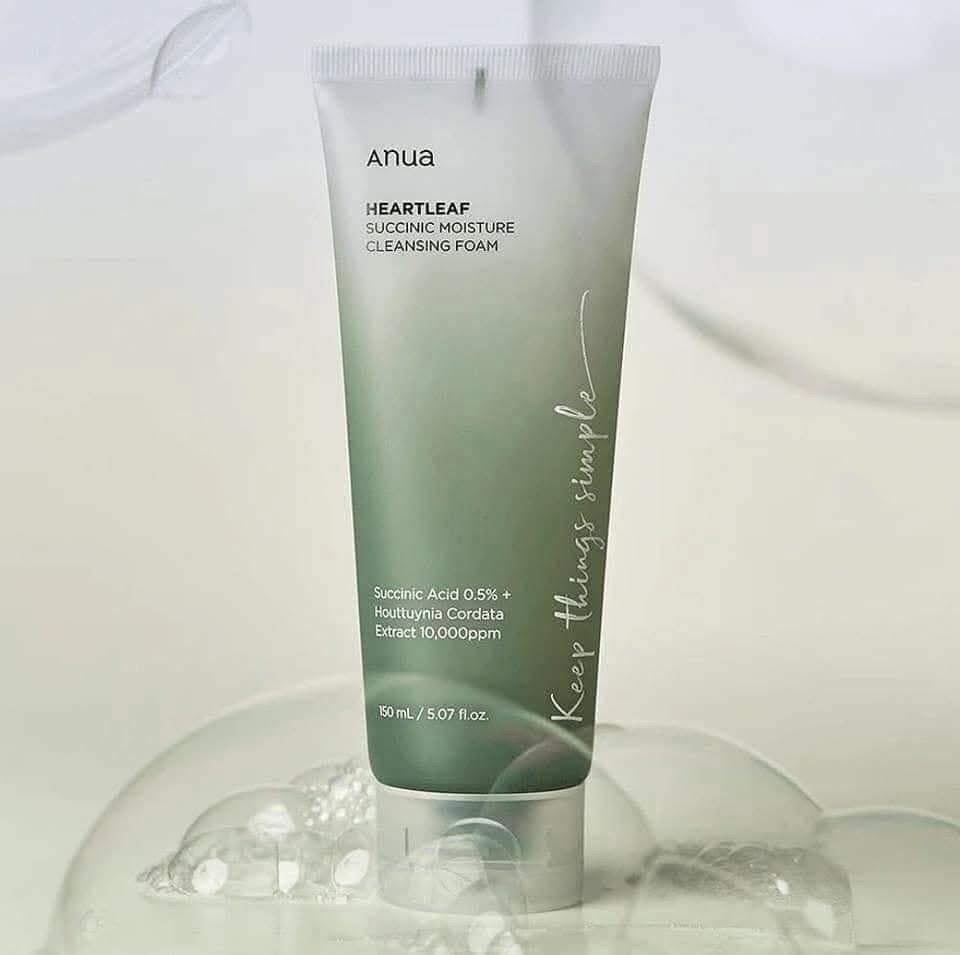 Anua - Heartleaf Succinic Moisture Cleansing Foam