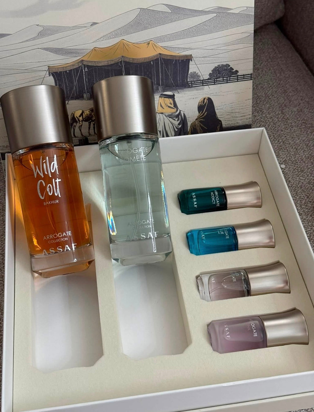 Box unisex ✨Bkhur collection by assaf ✨ 2 parfums 150ml+ 4 miniatures différentes 10ml
