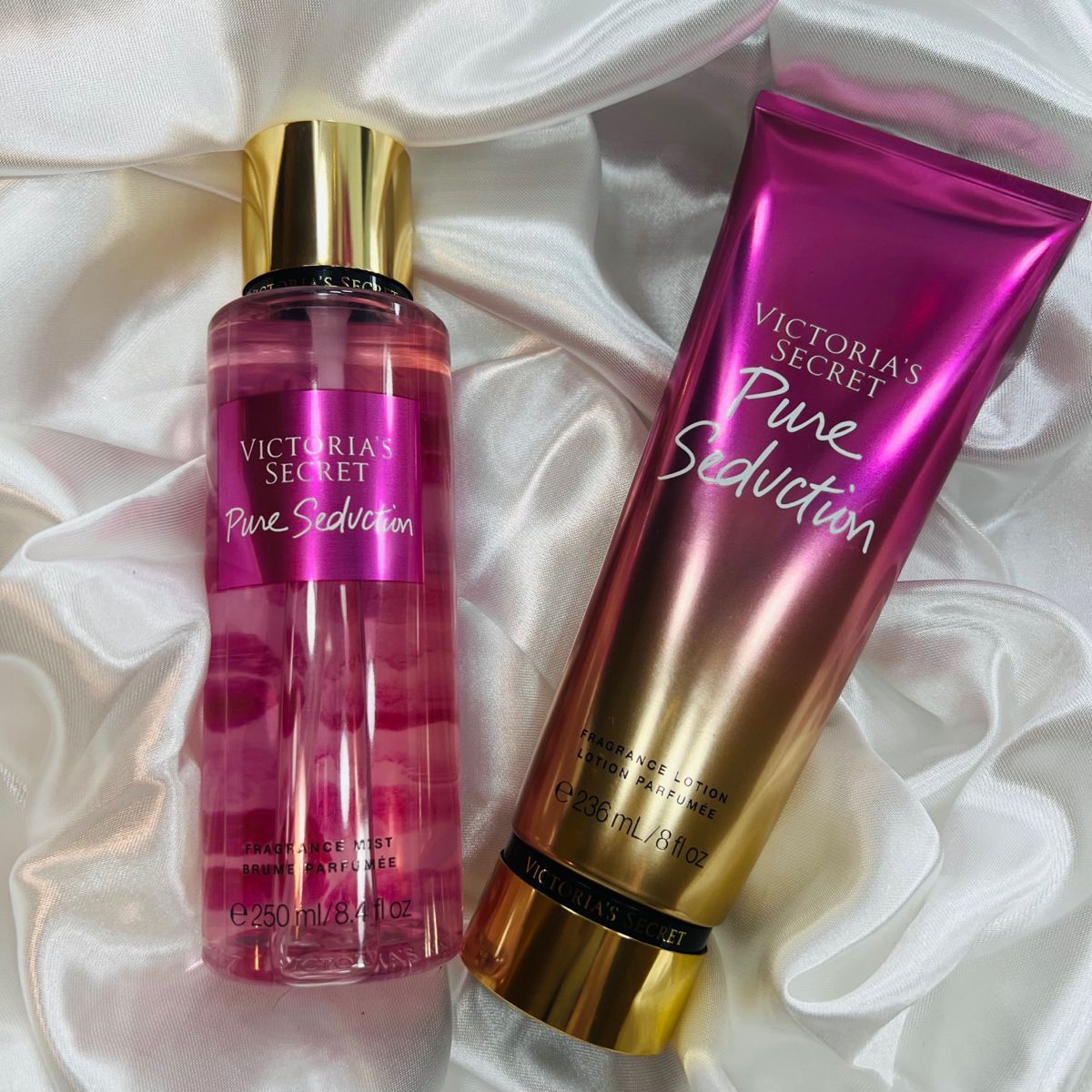 Fragrance mist 250ml & Fragrance lotion 236 ml pure séduction