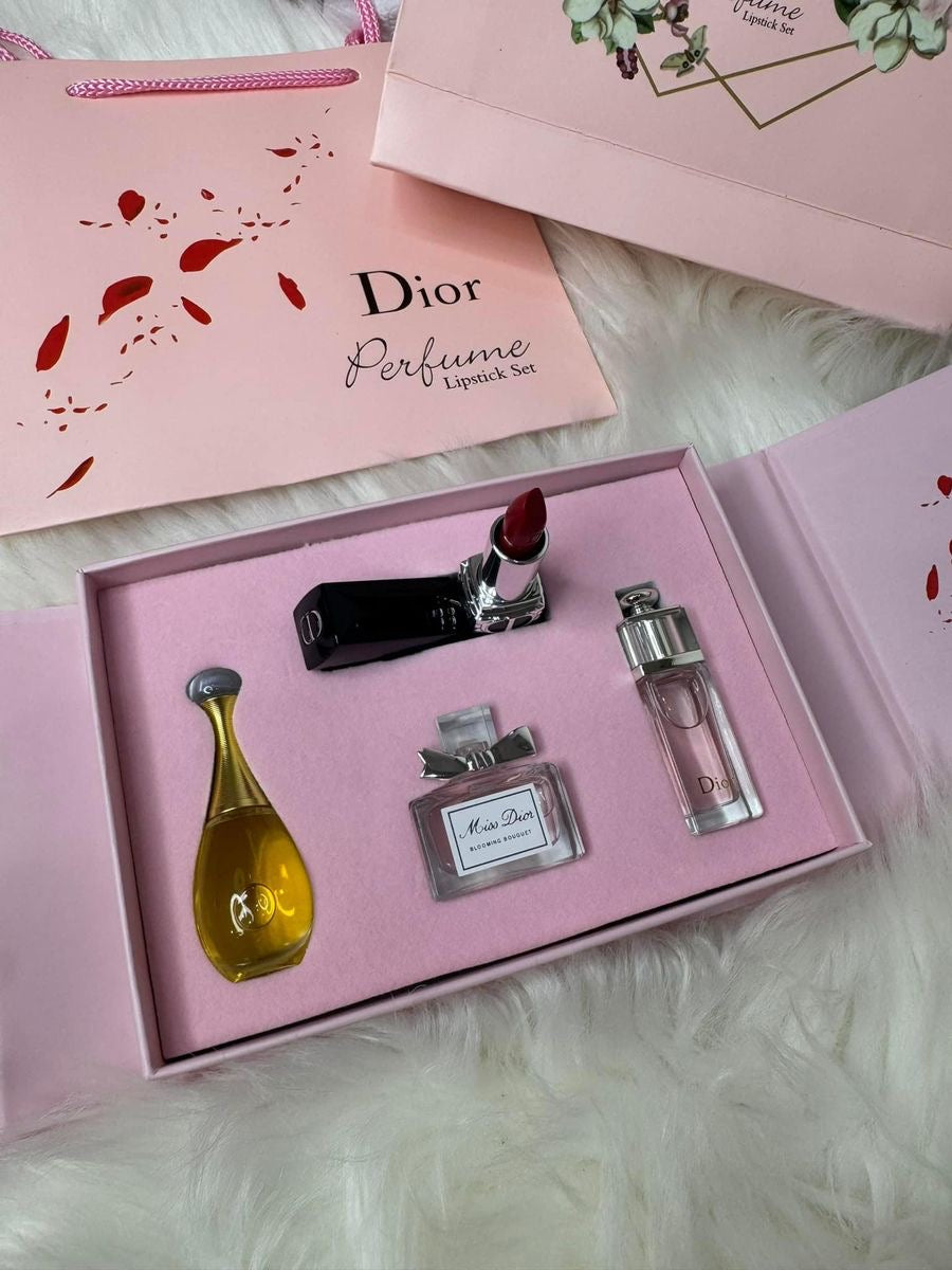 Coffret DIOR 3 mini parfum +lipstick