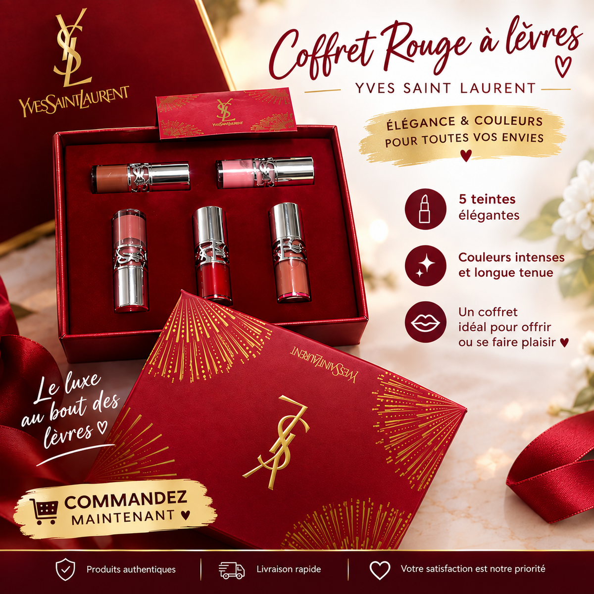 Coffret Gloss YSL ✨5 couleurs différentes ✨