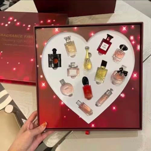Coffret Cœur 12 miniatures eau de parfum 20ml des plus grands maisons