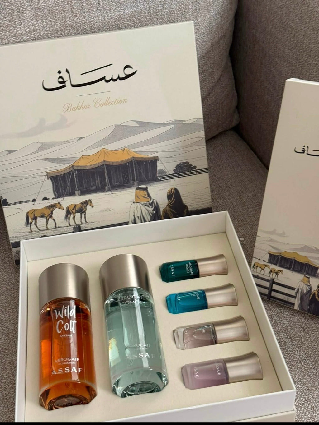 Box unisex ✨Bkhur collection by assaf ✨ 2 parfums 150ml+ 4 miniatures différentes 10ml