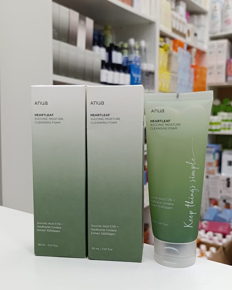 Anua - Heartleaf Succinic Moisture Cleansing Foam