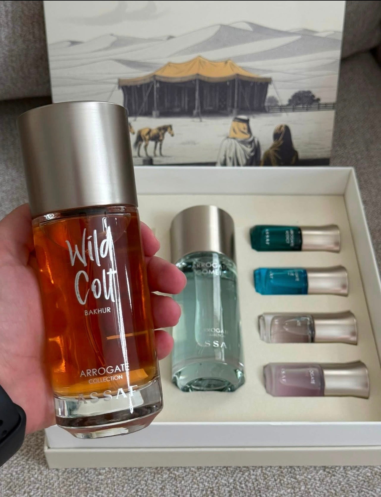 Box unisex ✨Bkhur collection by assaf ✨ 2 parfums 150ml+ 4 miniatures différentes 10ml