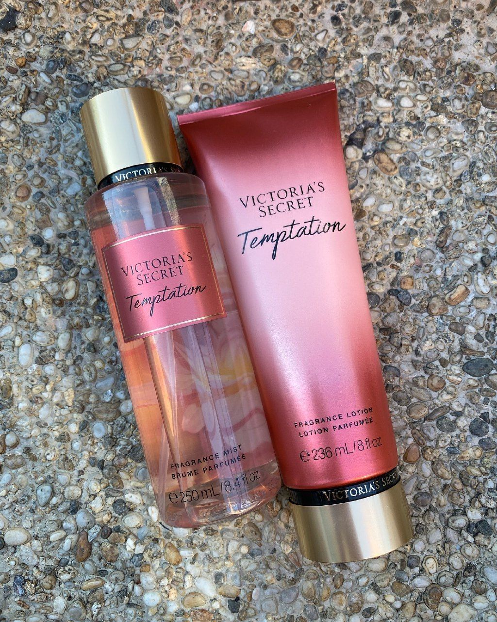 Fragrance mist 250ml & Fragrance lotion 236 ml Temptation