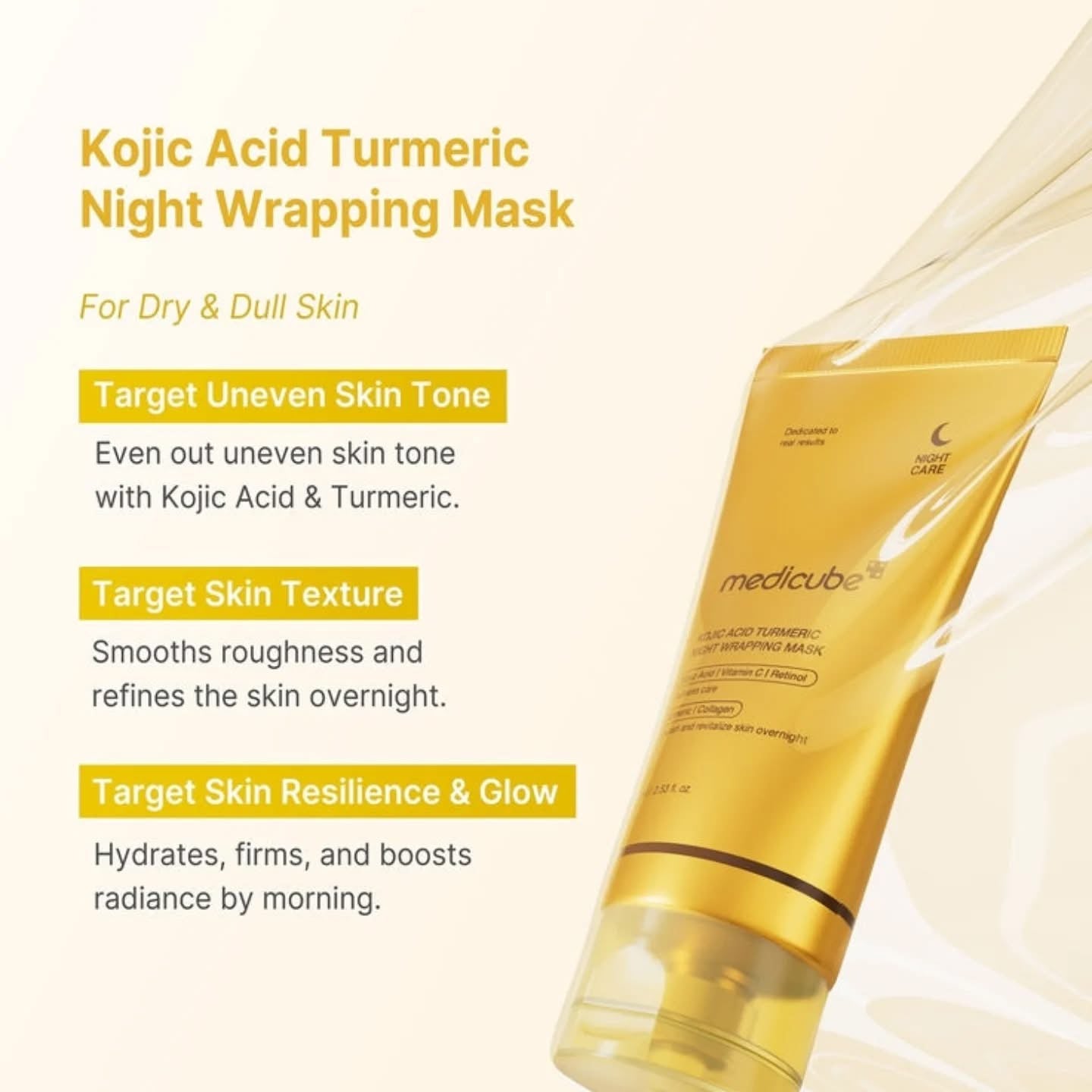 medicube – Kojic Acid Turmeric Night Wrapping Mask