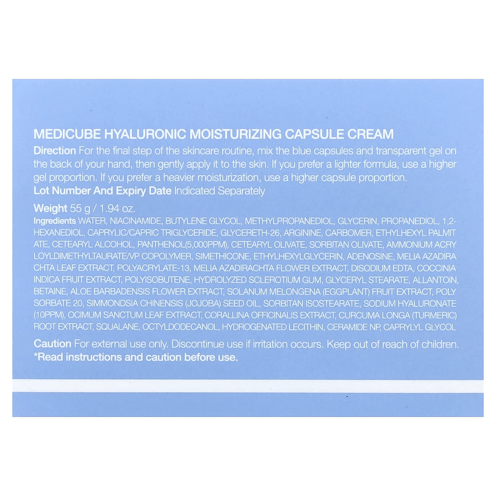 Hyaluronic Moisturising Capsule Cream, 55 g (1.94 oz)