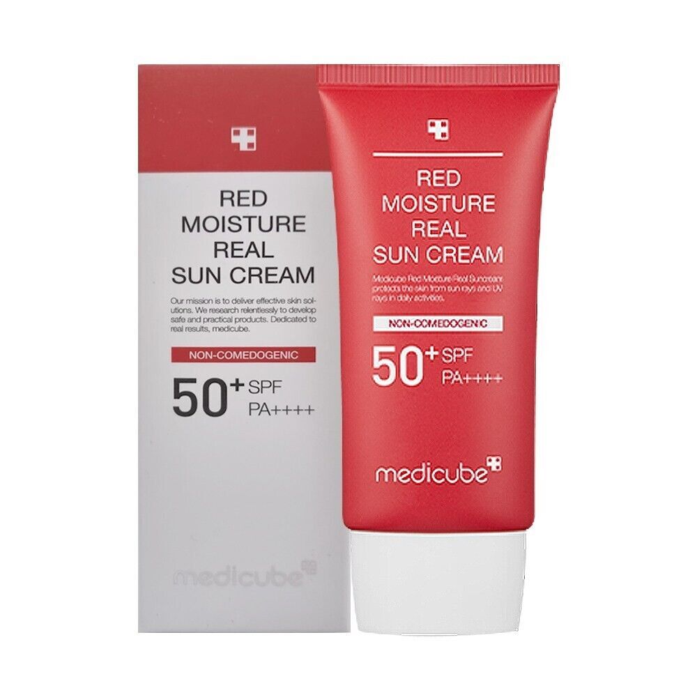 MEDICUBE Red Moisture Real Sun Cream 50ml | SPF50+ PA++++ | UV Sun Block Sunscre