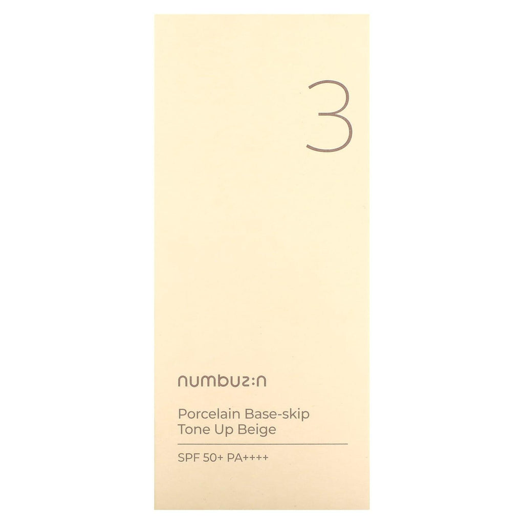 Numbuzin No.3 Porcelain Baseskip Tone Up Spf50+ Pa++++ 50ml